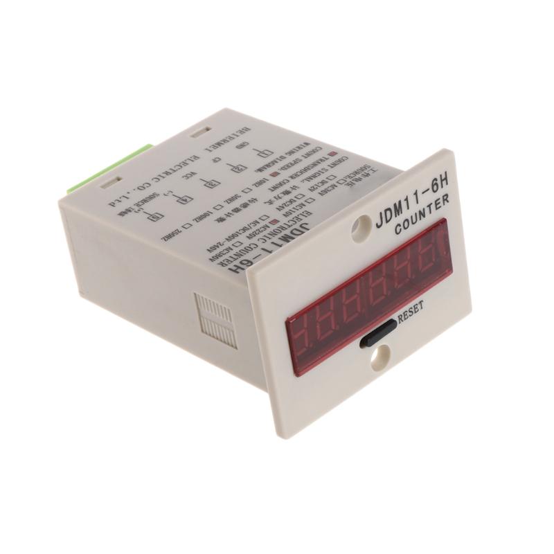 6-Digit 110VAC 999999 LED Display Digital UP Counter+NPN Proximity sensor