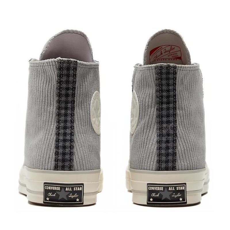 Converse 1970s Chuck Taylor All Star Corduroy Trend Stitching High-Top Espadrilles Unisex Grey