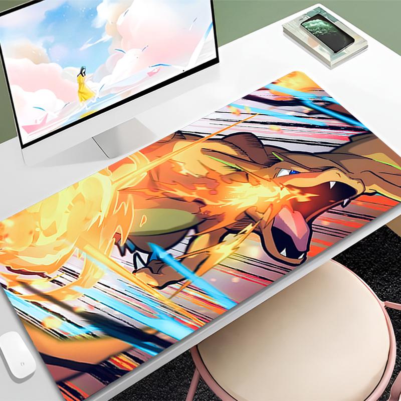 Big Mouse Pad Gamer Desk Mat PC Computer Mouse Pads Anime Mousepad Keyboard Gaming Accessories Pokemon Dragon Rug Mausepad