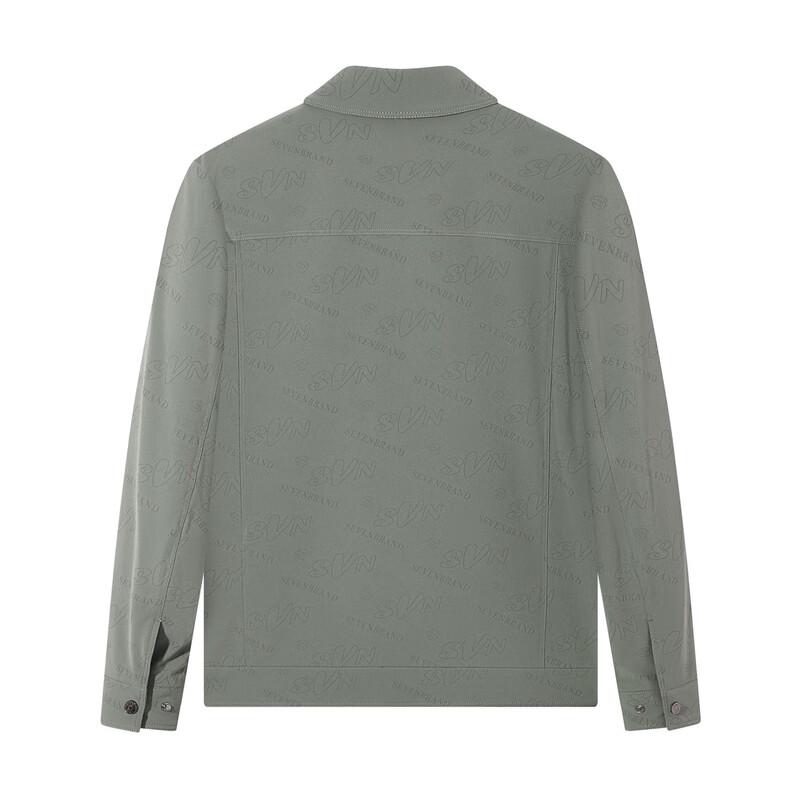 Septwolves Men's Printed Workwear Lapel Jacket