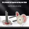40mm Stone Carving Blade Engraving Diamond Saw Blades Dry Cutting Disc Grinding Wheel 6mm Shank for Stone Ceramic Porcelain Tile
