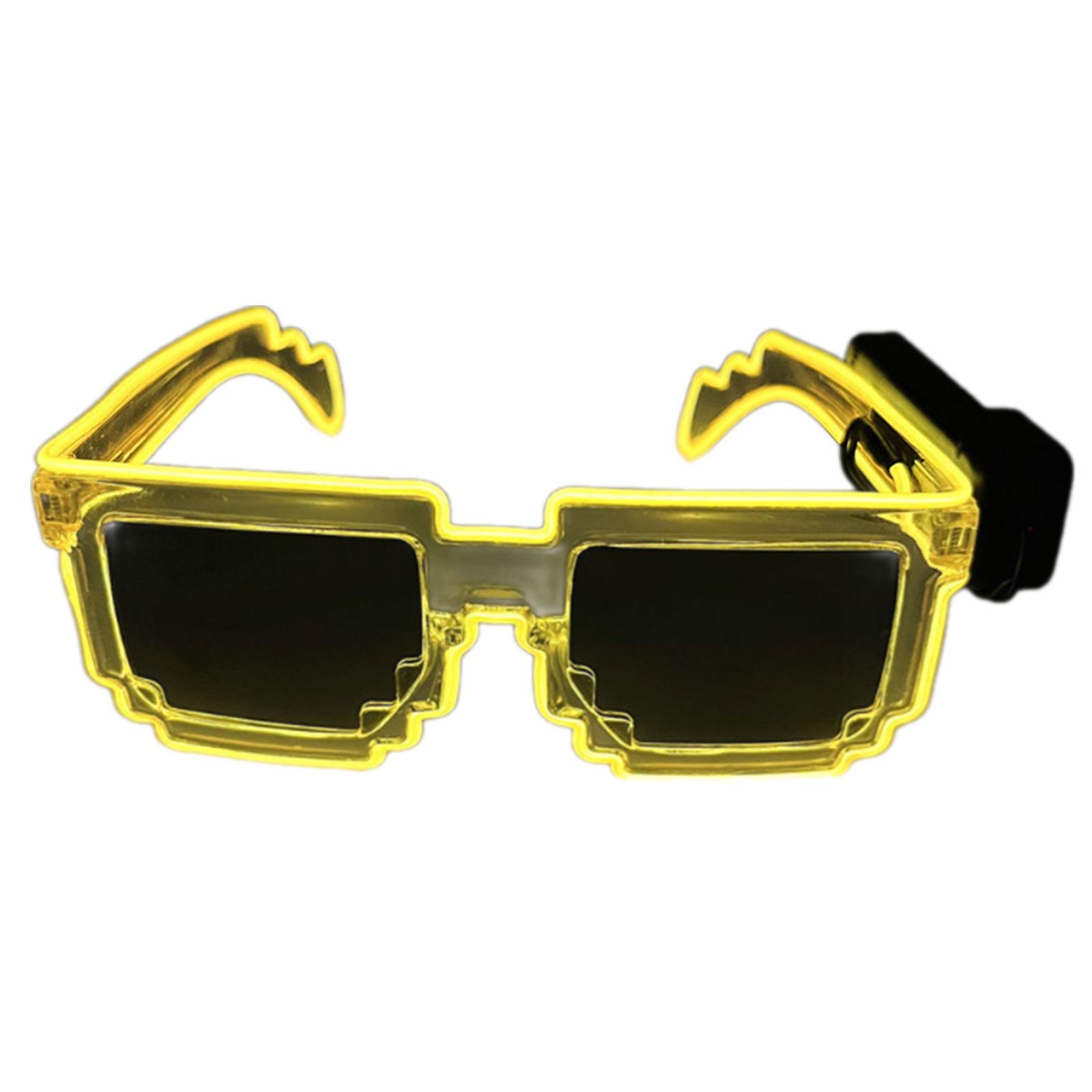 

Light Up Fashion Lens Sunglasses For Night Event LED Glowing Glasses for Carnivals and Music Festival Costume Dressingup