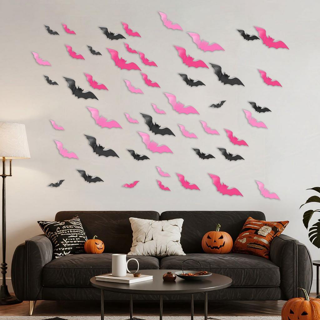 Halloween Wall Stickers 3D Stereoscopic Stickers Halloween Party Background Decoration Stickers