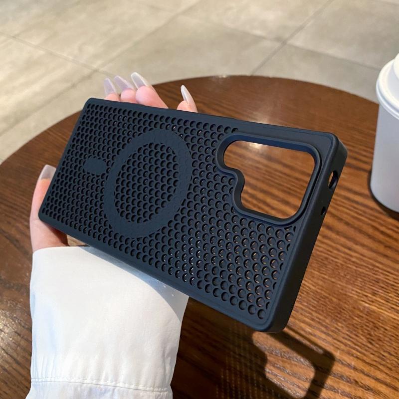 Honeycomb Grid Mesh Cooling Silicone Magnetic Case For Nubia RedMagic 11 Pro  Heat Dissipation Shell Phone Coque 11 Pro+ Cover