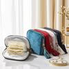 5-Layer Jewelry Storage Bag, Velvet Jewelry Pouch Bags for Watch Bracelet Rings Earring Crystal, Portable Travel Jewelry Case