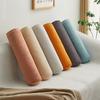 Cylindrical Cushion Case Bed Sleeping Waist Cushion Cover Soft Long Comfortable Pillow Case Neck Bolster Pillow Roll Headrest