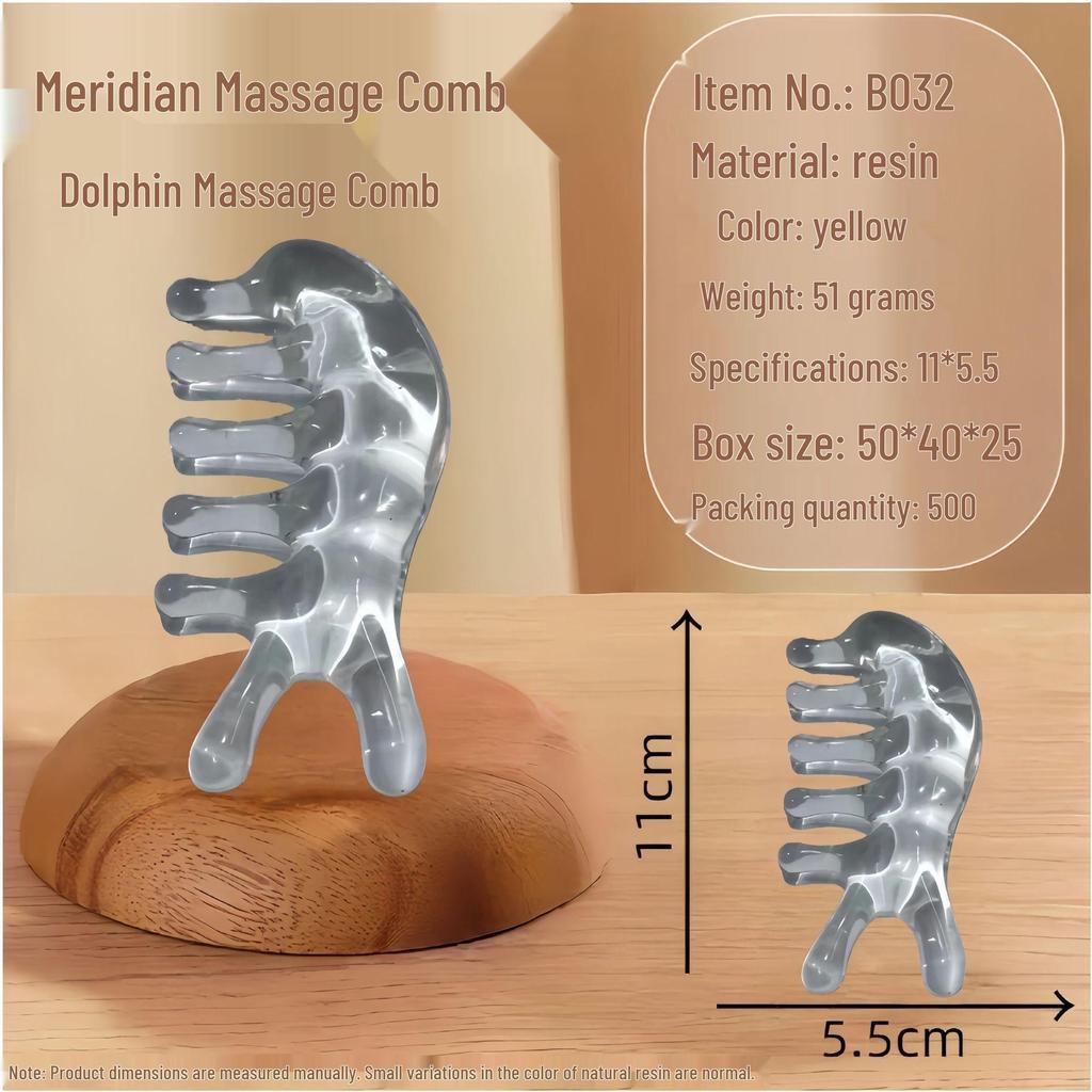 Sandalwood Air Cushion Massage Comb for Home Use - Fluffy Top, Large Board Design