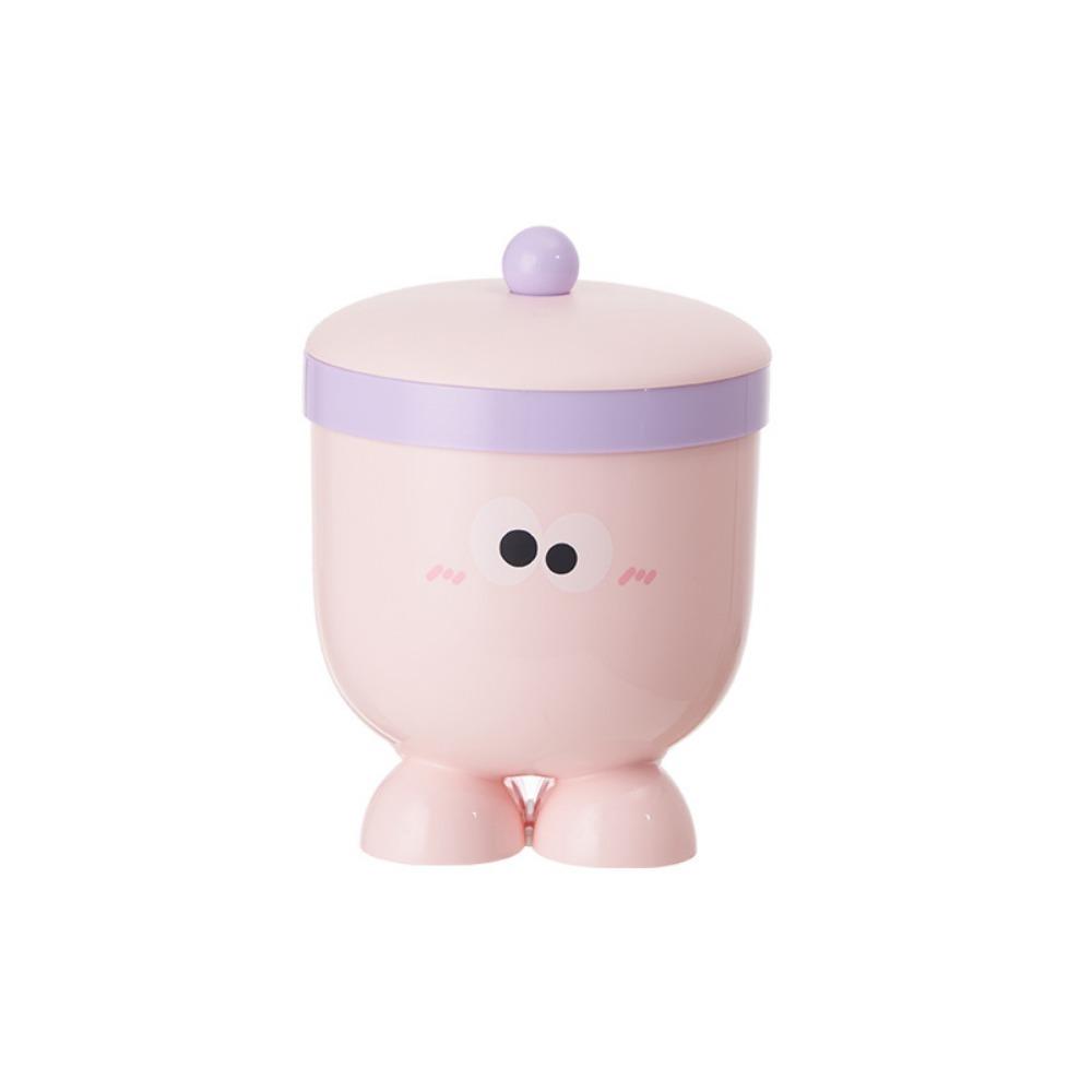 with Lid Garbage Bin Plastic Storage Box Cute Desktop Trash Can  Table & Office Desk