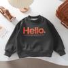 Baby Girls Boys Sweatshirt Kids Letter Hoodies Toddler Autumn Outerwear Winter Children's Clothing