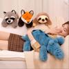 Cartoon Simulation Raccoon Fox Crocodile Sloth Stuffed Children Plush Toy