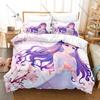 Sweet Magical Girl Tomoyo Daidouji Manga Art Print Bedding Set 3in1 1 Duvet Cover 2 Pillowcases Soft Household Bed Textile