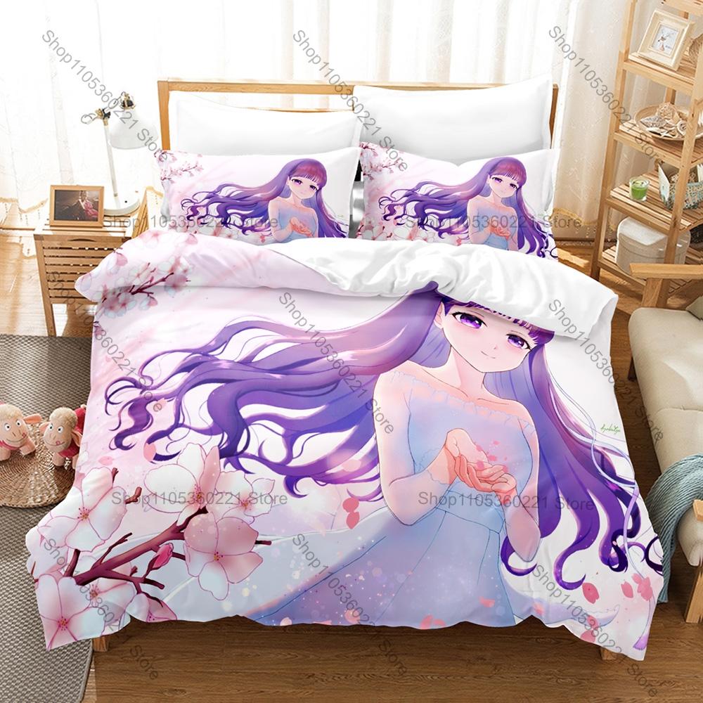 Sweet Magical Girl Tomoyo Daidouji Manga Art Print Bedding Set 3in1 1 Duvet Cover 2 Pillowcases Soft Household Bed Textile