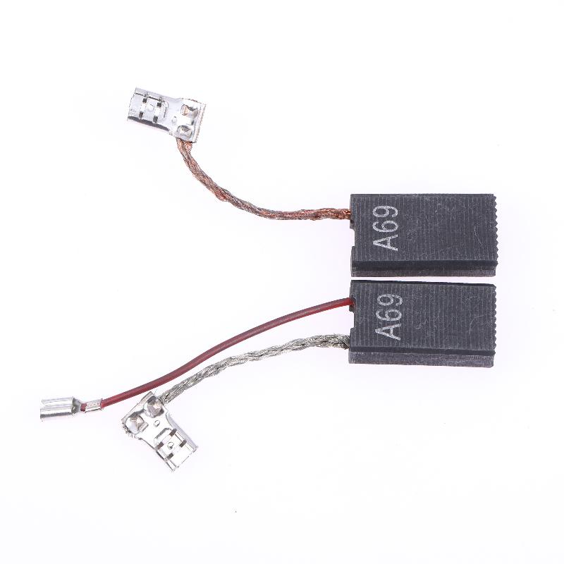 2PCS 1617014135 Carbon Brushes for GBH5-40DE GBH7-45DE Impact Drill Replacement 12.5x6.4x25.2mm