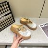 The first layer of cowhide is hollowed out through the screen and imprinted casual shoes for women 2025 spring and summer Mary Jane women's shoes p