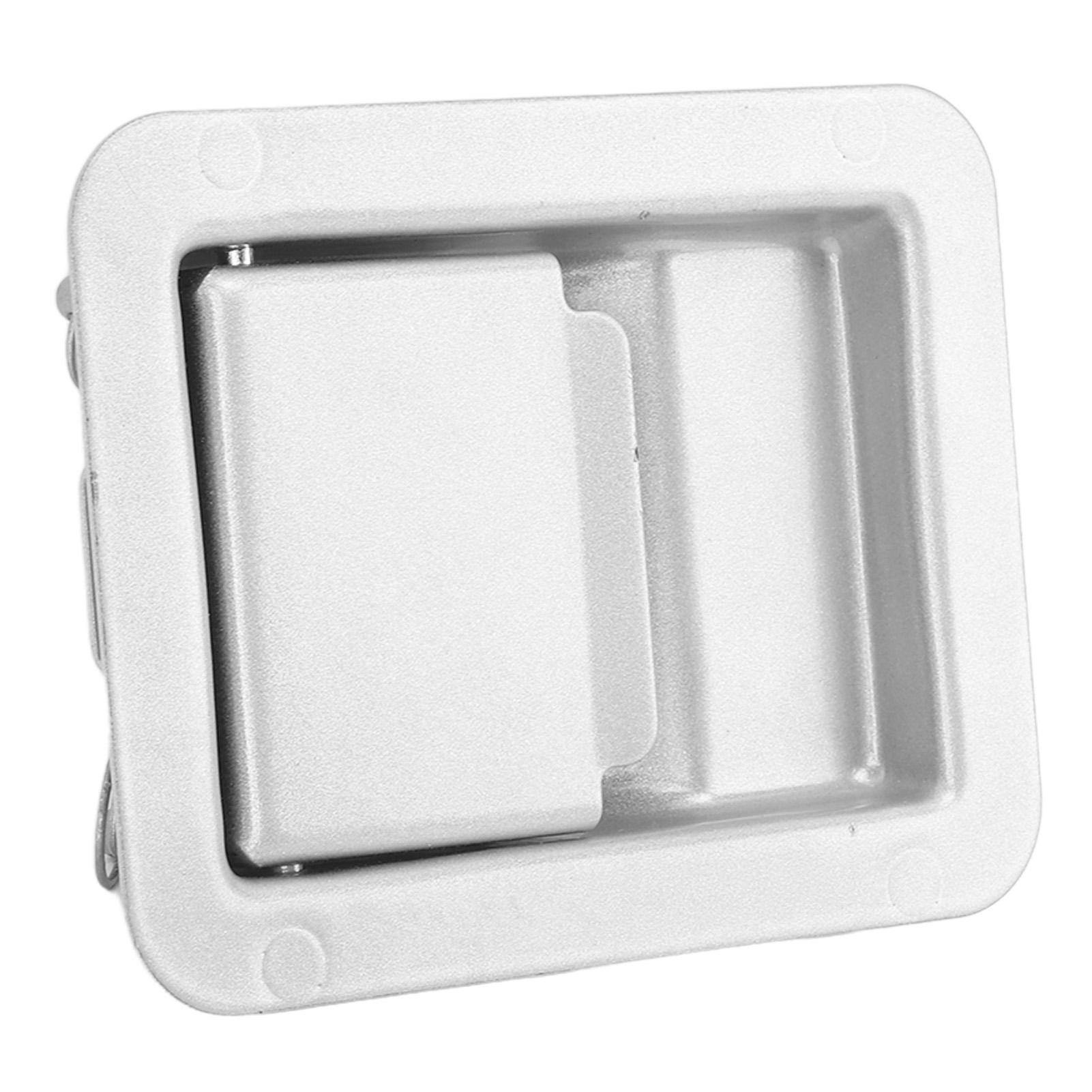 

Ручка-защелка для ящика для инструментов для автофургона 140 X 108 мм, встроенный дверной замок для прицепа, ручка для ящика для инструментов, серебристая серебряный