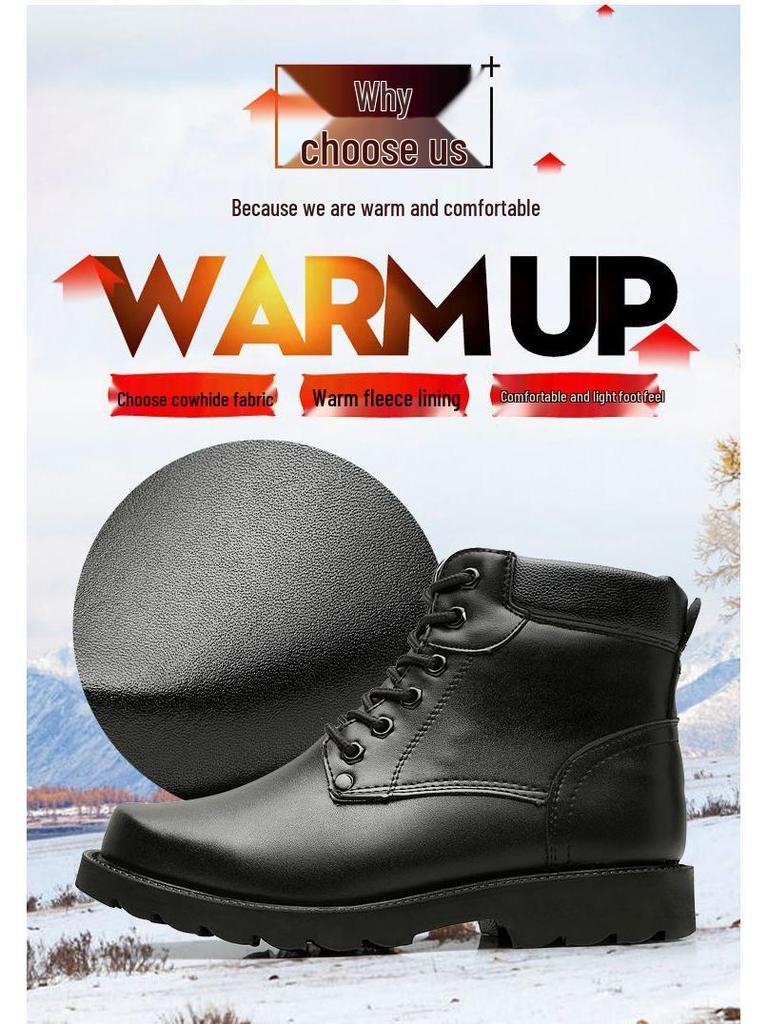 Russische Importierte Winter Martin Stiefel - Dicke Wolle, Echtes Leder, Rutschfest, Kältefest.