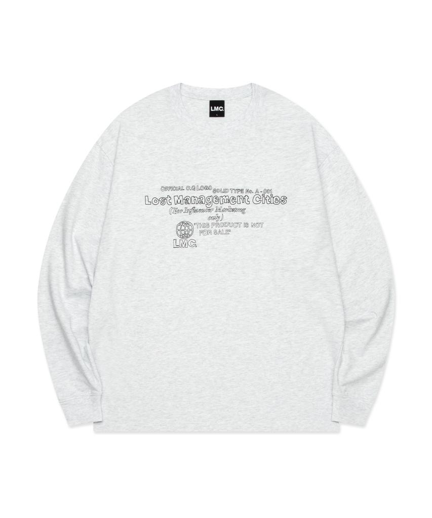 LMC Doodle Logo Long Slv Tee Light Heather Gray