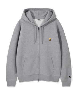 Wacky Willy Signature Kiki Wappen Zip-Up Hoodie Gray