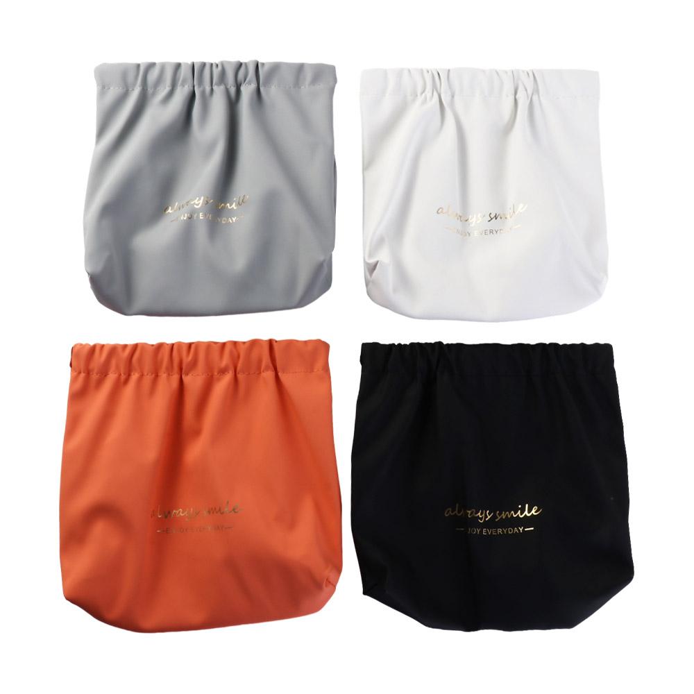 Cable Storage Bag Self-closing Cosmetic Bag Travel Makeup Bag Women Storage Bag Leaf Spring Bag