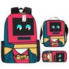 Toilet backpack European and American retro schoolbag fourth grade bag sketch large capacity portable bag