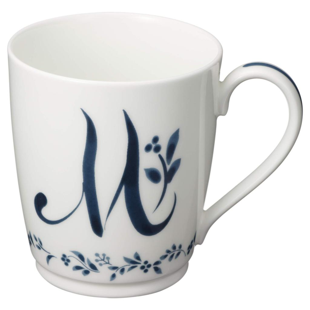 Noritake Alphabet Mug, 285cc, Collection, Microwave and Dishwasher Safe, Medium, Bone China, MT59880/4946-M