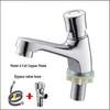 TLXT Automatic Single Cold Water Press Basin Faucet