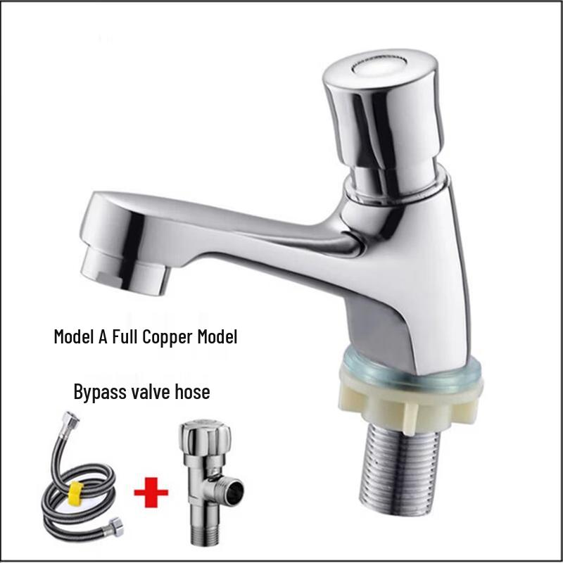 

TLXT Automatic Single Cold Water Press Basin Faucet