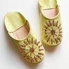 Sequined Babouche Bag Lemongrass L [dear Morocco] // // (24.5 cm)