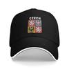 Men Women Czech Republic Coat of Arms Hat Cool Baseball Cap Trucker Hat Travel Headewear Adjustable Fit