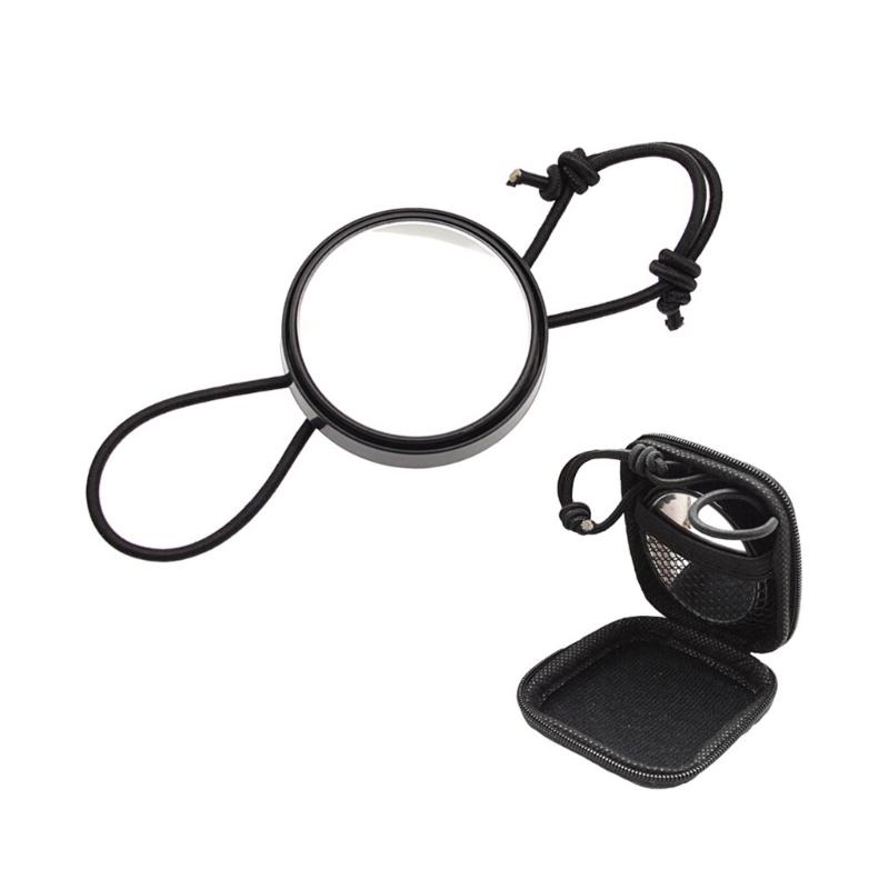 Adjustable Round Convex Diver Observe Mirror Scubas Diving Rearview Mirror for Underwater Equipment Easy to Use