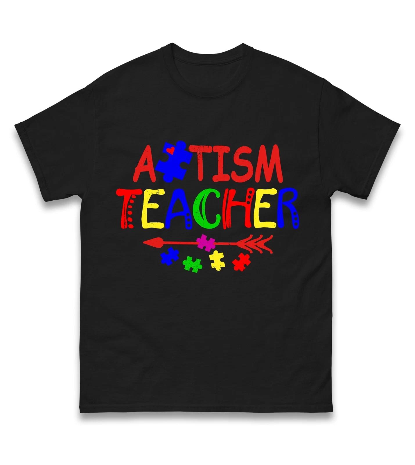 Autism Teacher Puzzle piece T Shirt,Autism Awareness Support,Autism Teacher Gift 3XL