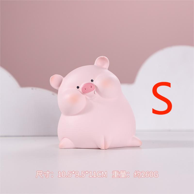 Nydelig Pig Piggy Bank Sparer Mynt Penger Søt Bankboks Vinyl Anti Fall Piggy Bank Bursdagsgaver Home Decor Ornament