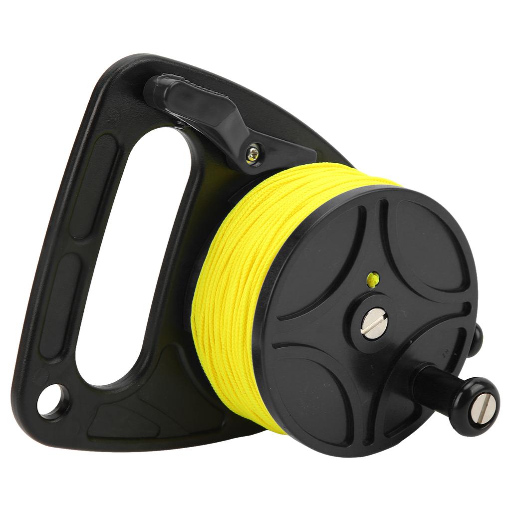 Diving Reels Spool Finger Reel Anchor Rope Spool Multi Purpose with Yellow Wire for Cave Exile