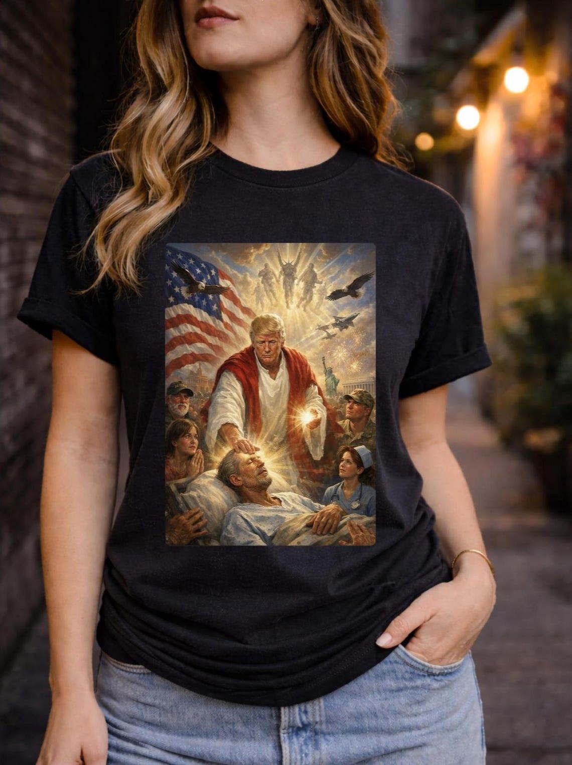 Trump Jesus Shirt, Trump Humor T-Shirt XXXXL