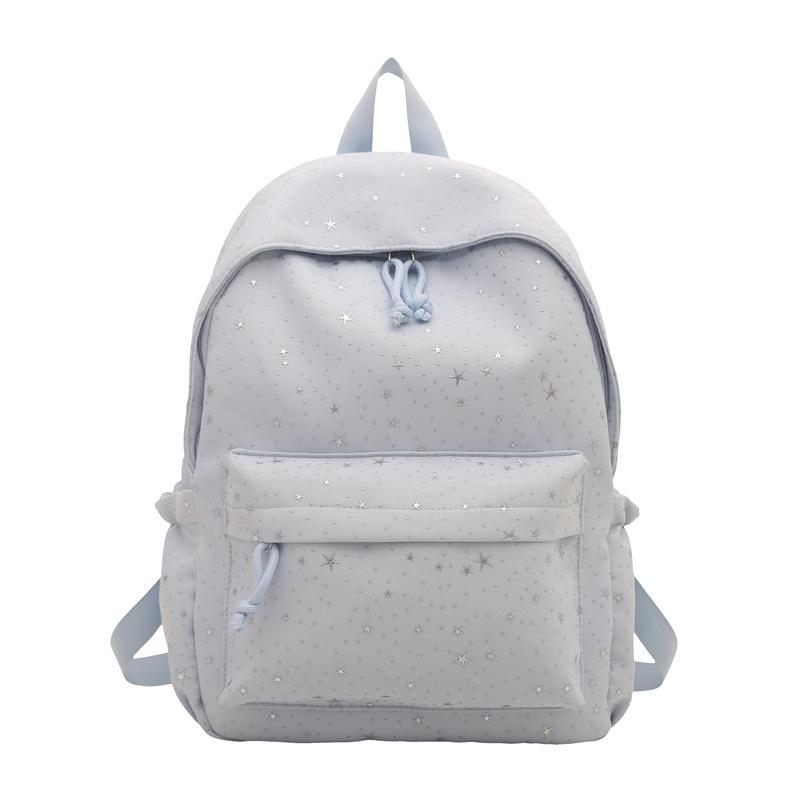 Schoolbag Casual Star Backpack for Women, Large Capacity, Japanese Fresh Schoolbag, New Simple Fashion Commuter Backpack