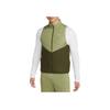 Nike Colorblock Stand Collar Zippered Slim Fit Sleeveless Vest Unisex Outerwear Green DD5648-334