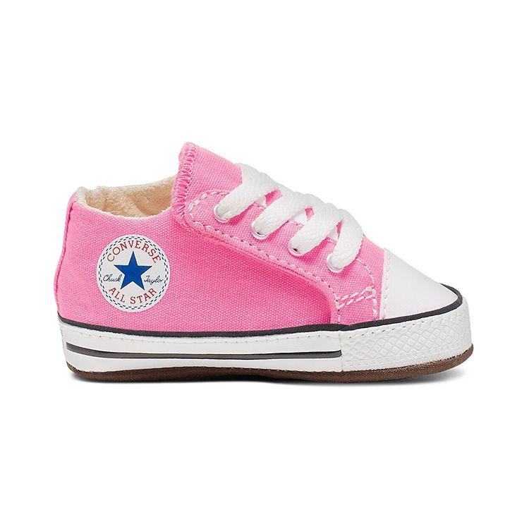 Converse Chuck Taylor All Star Crib Sneakers Comfortable Daily Low Top Baby Sneaker Pink 865160C