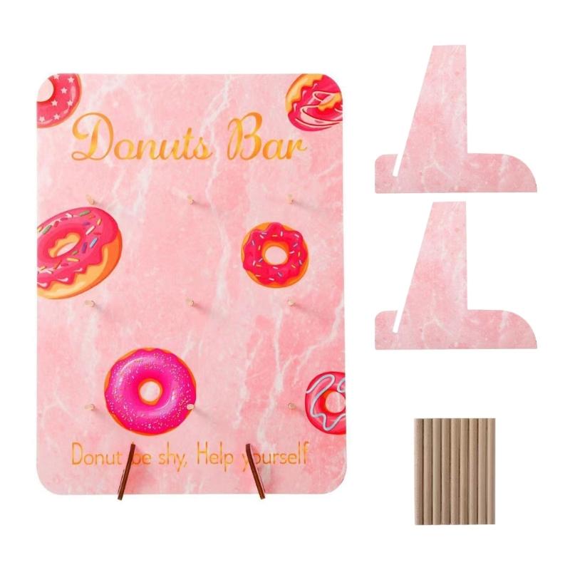 

Multi Layer Doughnuts Stand Parties and Gatherings Dining Room Dessert Dropshipping розовый