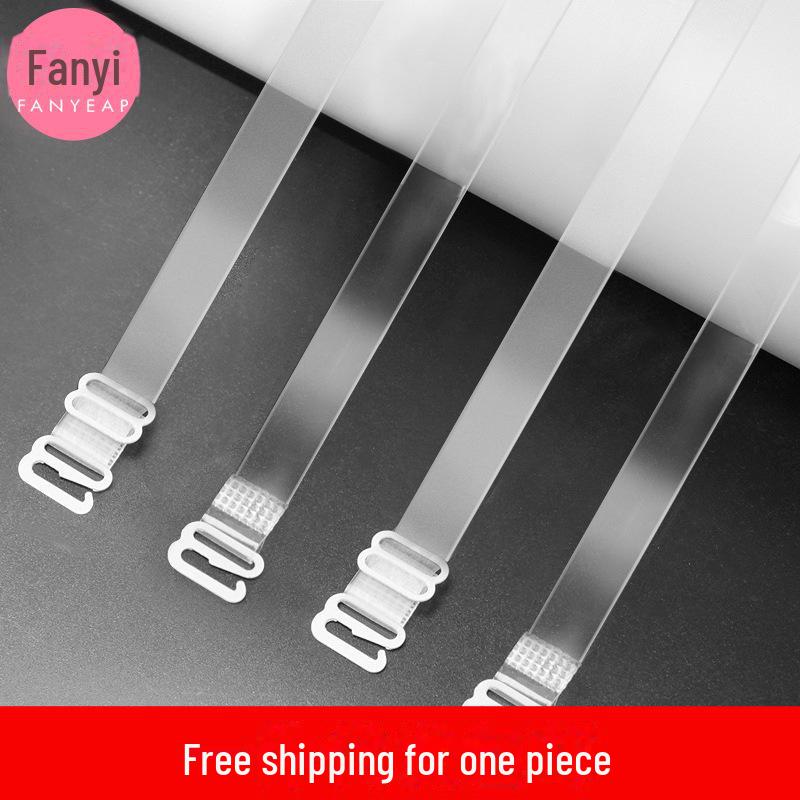 "Transparent Non-Slip One-Shoulder Strap Bra Accessory"