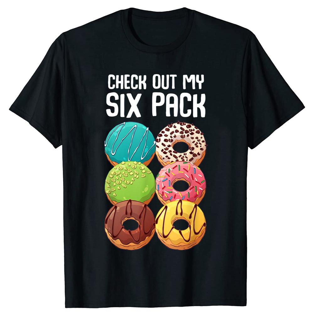 Donuts and Deadlifts Funny Doughnut Workout Tee Shirt Summer Cool Tshirt Men Short Sleeve Tshirt Powerlifter Tee T Shirt