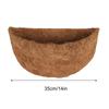 25/30/35/41cmNatural Coco Fiber Planter Liner, Breathable Replacement Insert for Hanging Basket, Garden Flower Pot Coir Liners