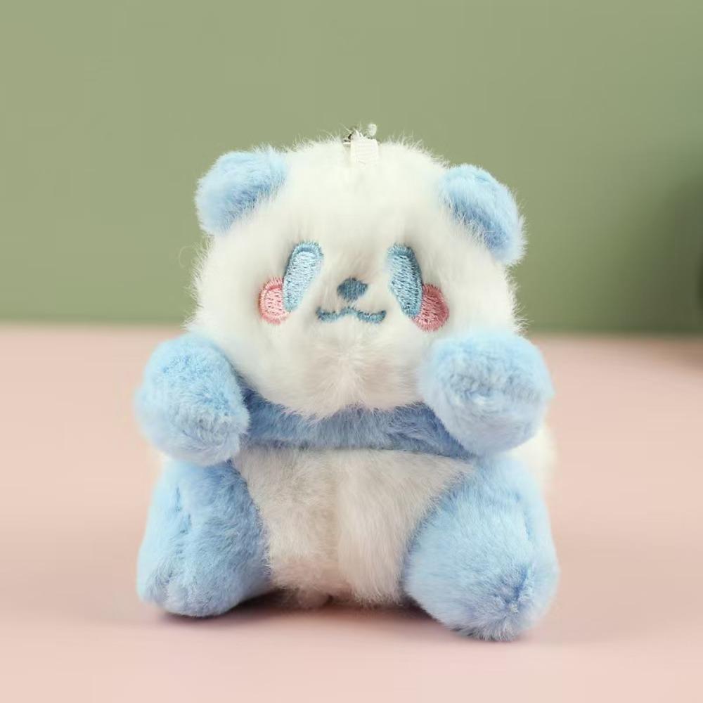 Stuffed Animals Small Panda Plush Doll Sitting Happy Panda Keyrings  Gift for Girls