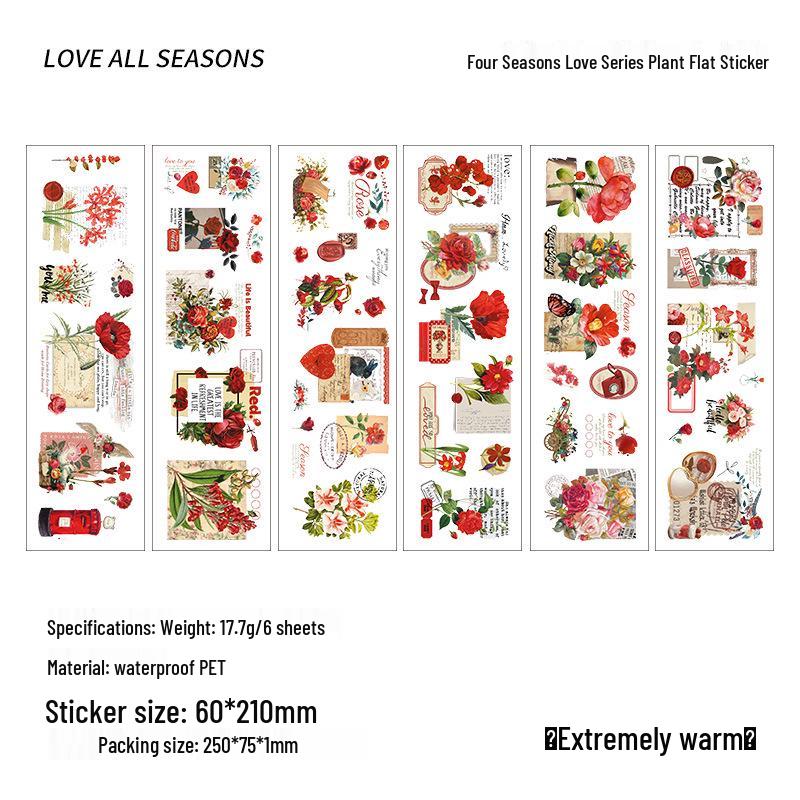 Yuezhen All-Season Waterproof Pet Notebook Sticker Pack