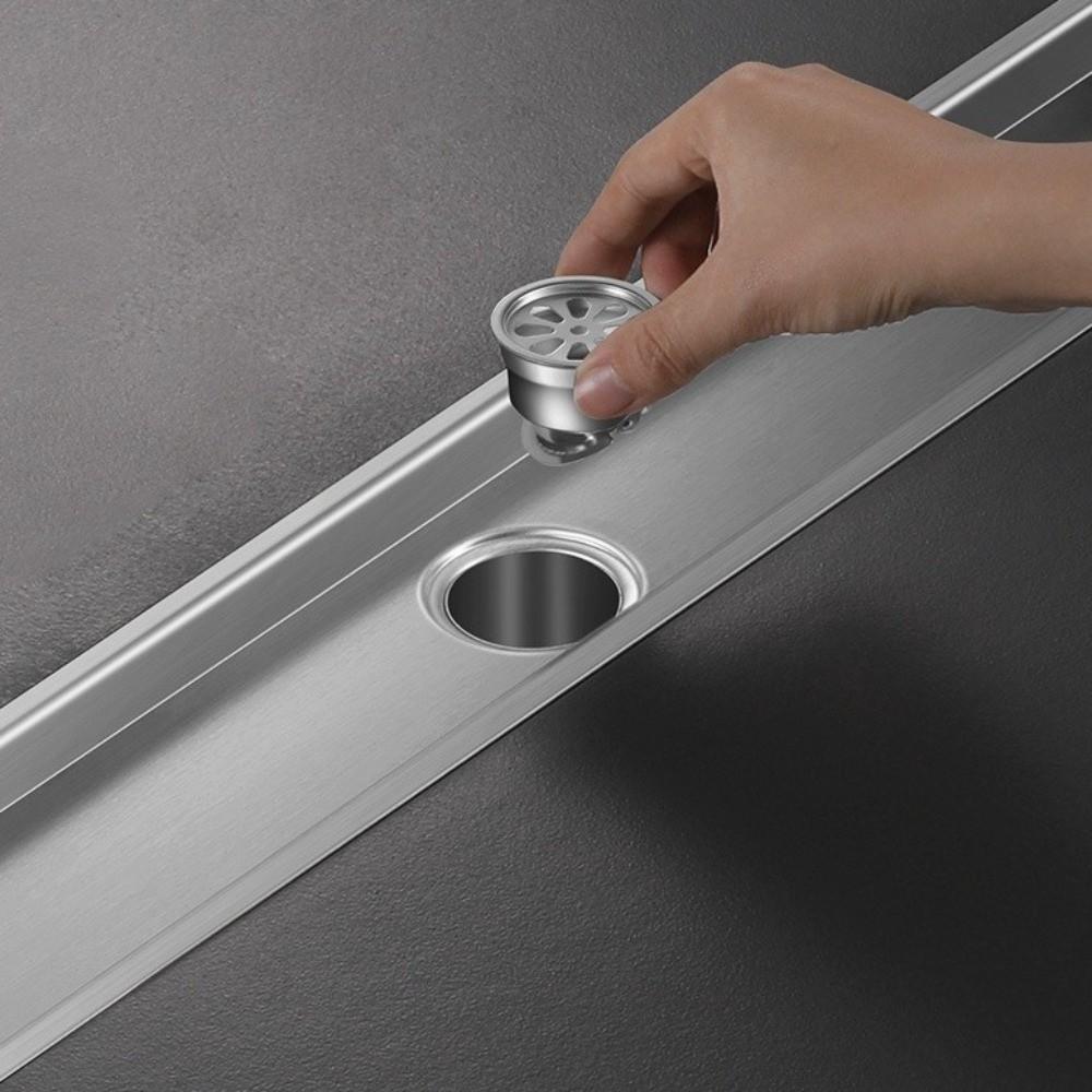 Quick Drainage Rectangular Floor Drain 304 Stainless Steel Deodorant Drainage  Kitchen