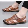 Móda Léto Designér Nové Kůže Měkká Podrážka Venkovní Pláž Pánské Sandály Móda Volný čas Vnitřní Pánské Pantofle Sandalias Hombre Verano