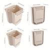 Foldable Hanging Trash Can - Thick-Walled Large Diameter for Kitchen Cabinet Door Mount - Durable and Sturdy Design