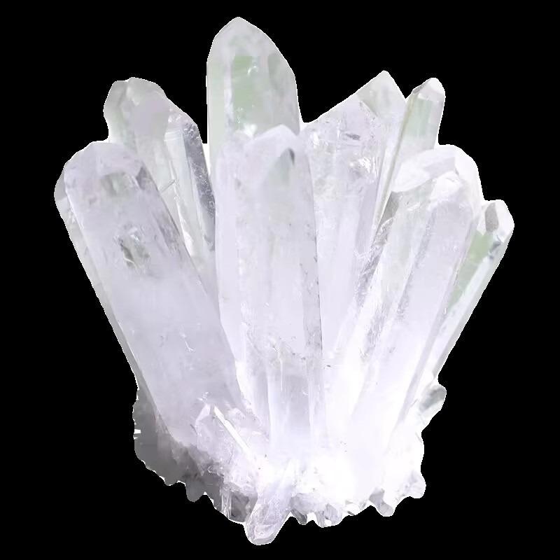 Grappoli di Cristallo Bianco Naturale, Pietre Grezze di Cristallo, Campioni Minerali, Artigianato per Decorazione della Casa, Accessori