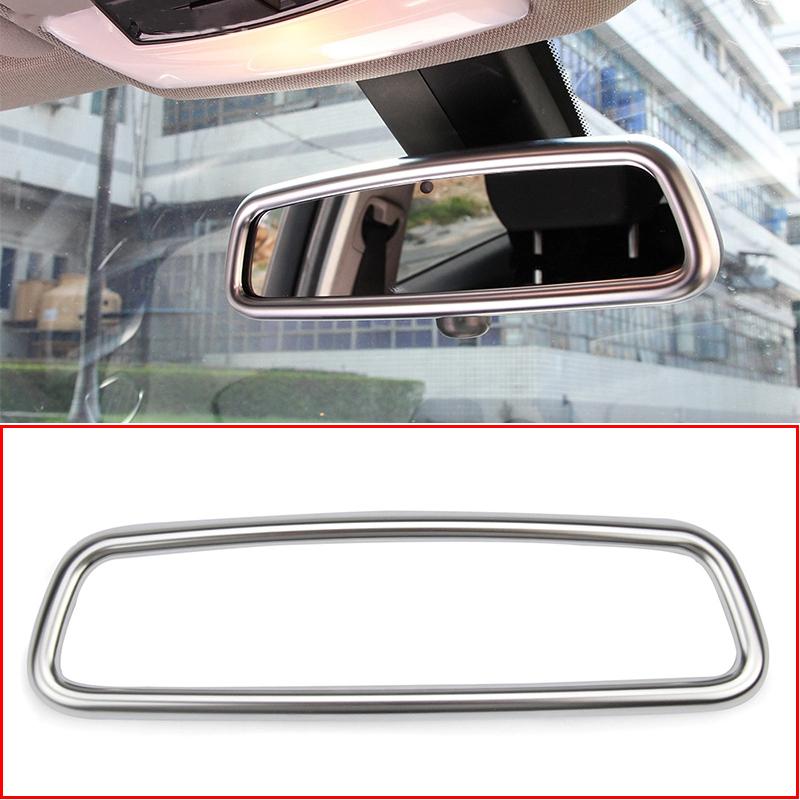 For Jaguar XE XF XJL F-Pace F pace X761 E-PACE Car ABS Carbon Fiber Interior Rearview Mirror Frame Cover Trim Accessories