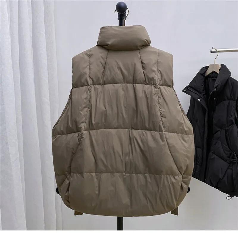 Off-season Plus Size Women's Down Cotton-padded Vest Coat 2025 Autumn Winter Female New Waistcoat Jacket Fashion Overwear