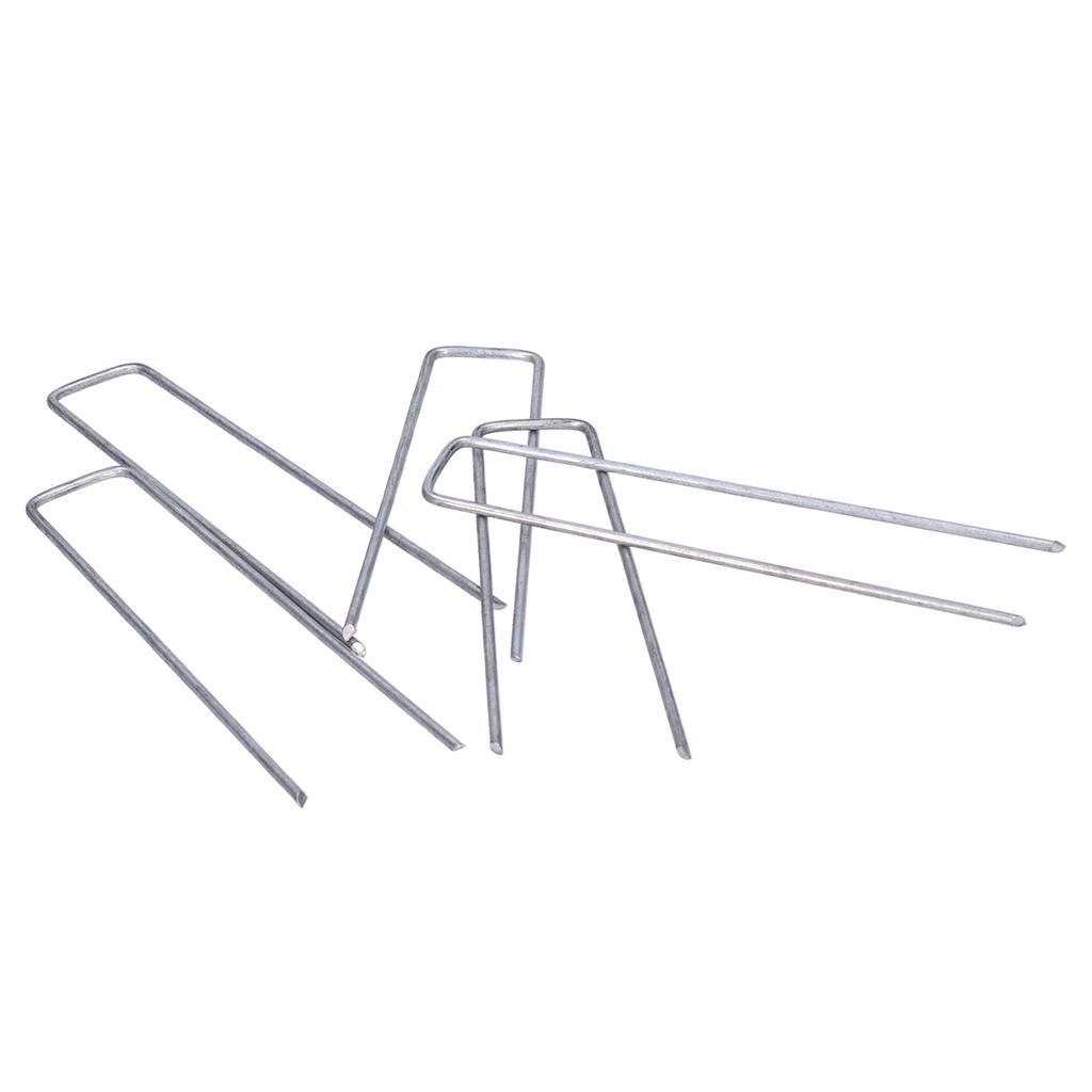 50PCS Landscape Pins U Shaped Turf Pin Ground Staple for Securing Fences Ground Cover
